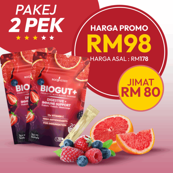 BIOGUT+ PREBIOTIK DAN PROBIOTIK
