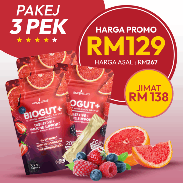 BIOGUT+ PREBIOTIK DAN PROBIOTIK