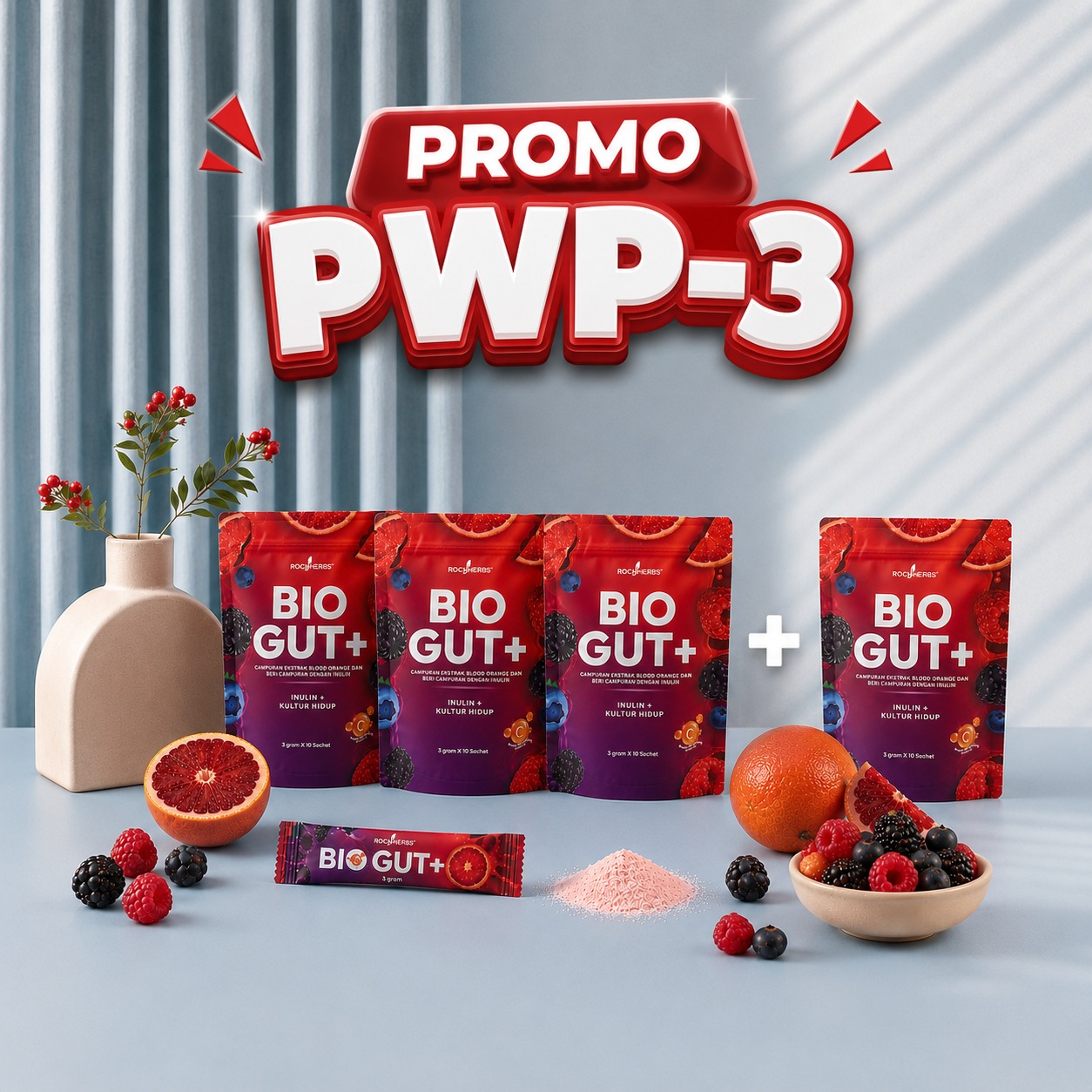 Promo PWP BioGut+ Pakej 4 — Tambah 1 Pek Hanya RM30